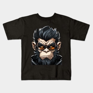 Cool ape wearing glasses Kids T-Shirt
